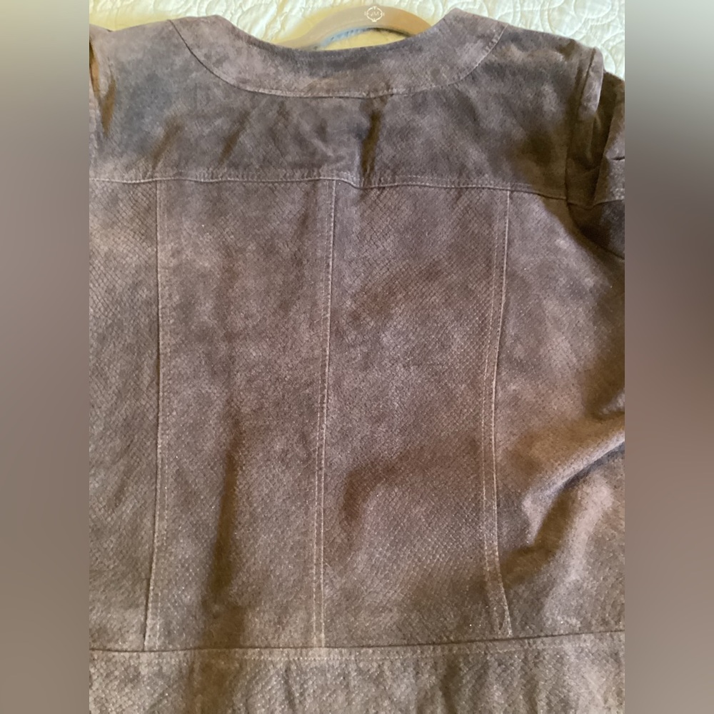 Bernardo Suede Jacket - Brown Python (2X*) - Picture 4 of 12